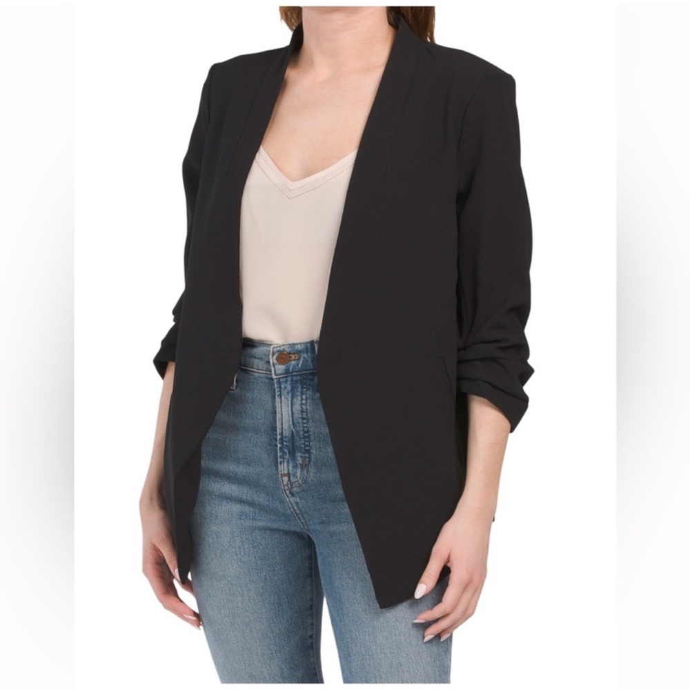 🎉LAST PIECE🎉RACHEL ZOE Ruched Sleeve Power Blazer